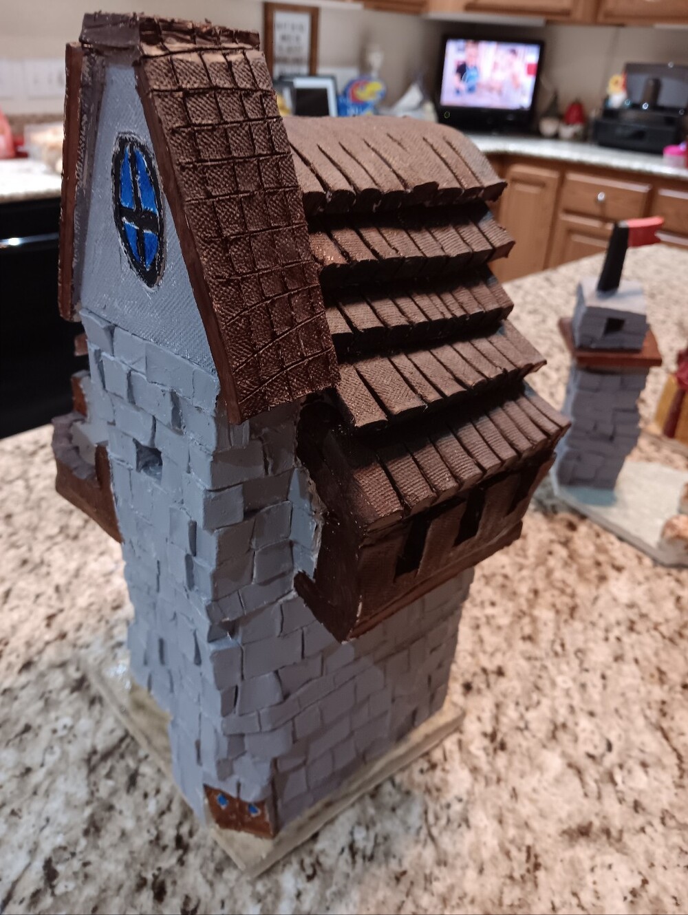Ceramic Mansion Sculpture - Picture 3 of 4